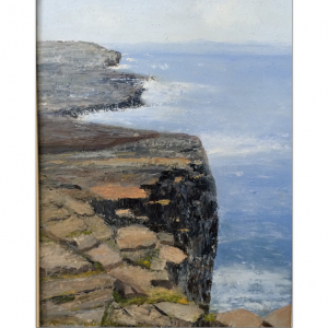 Cliffs and sea painting