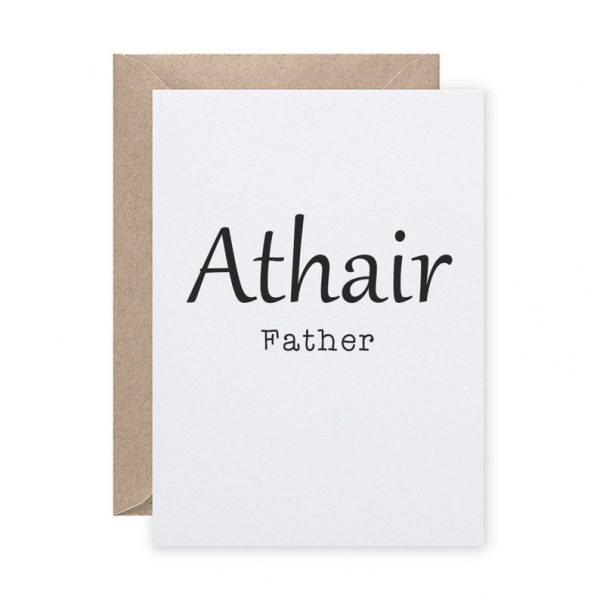 Irish Language Father card Portrait