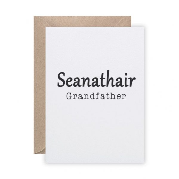 Irish Grandfather Card Portrait