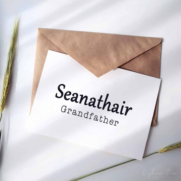 Irish Language Grandfather card Landscape PF