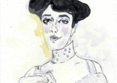 Watercolour of Adele Bloch bauer