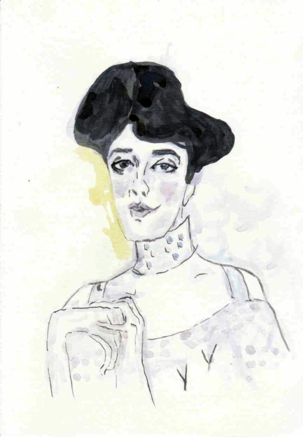 Watercolour of Adele Bloch bauer