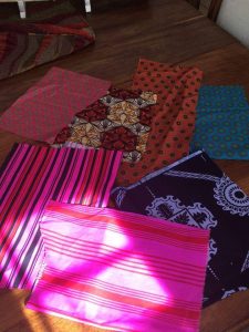 Swatches of fabric