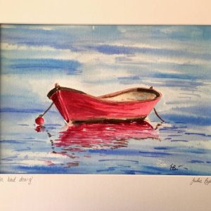 Red Boat Watercolour