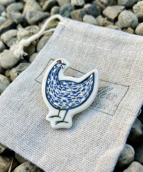 Blue Hen Brooch