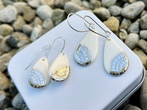 Silver Lace Dangle earrings