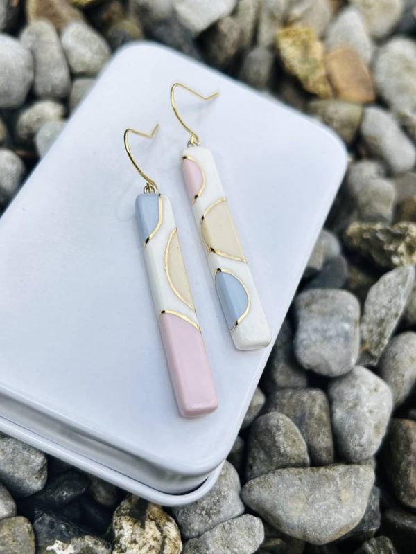 Summer Pastel Dangle earrings - Image 2
