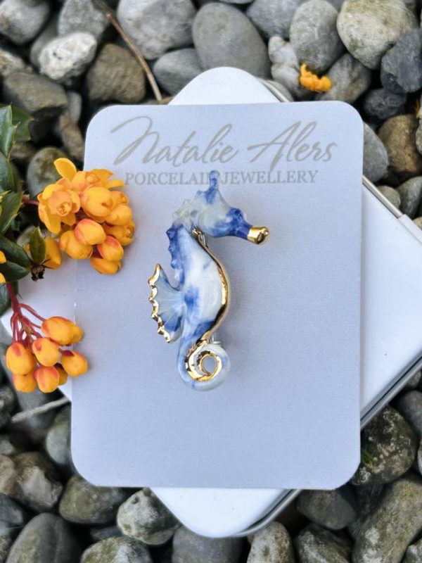 Tropical Seahorse Brooch