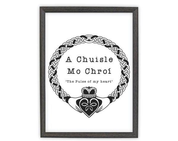 The Pulse Of My Heart Claddagh Print - Image 4