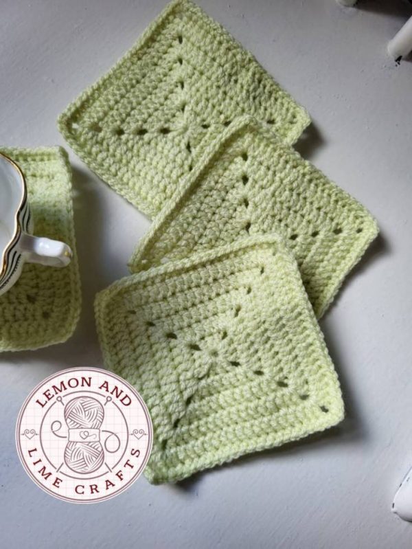 Coaster Set of 4 Mint Green - Image 3
