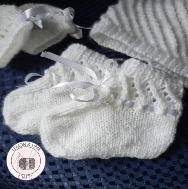 Handknit Christening Set - Image 3