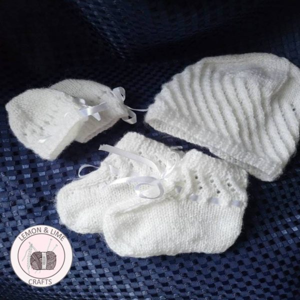 Handknit Christening Set