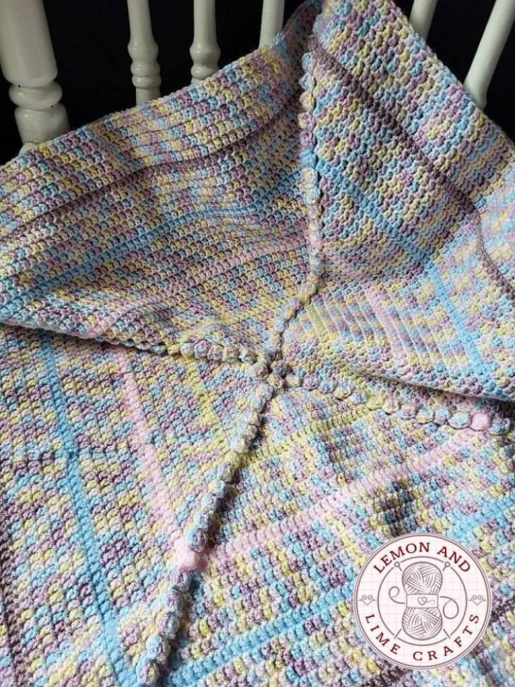 Pastel Crochet Baby Blanket