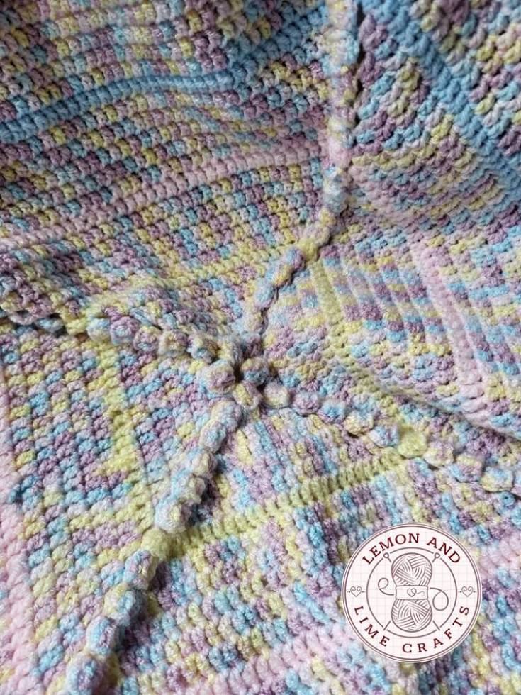 Pastel Crochet Baby Blanket - Image 4