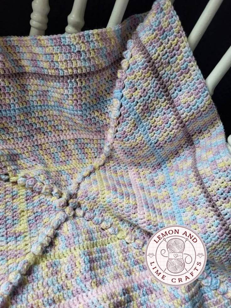 Pastel Crochet Baby Blanket - Image 3