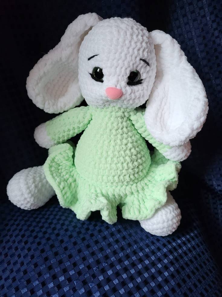 Green Bunny Handmade Amigurami