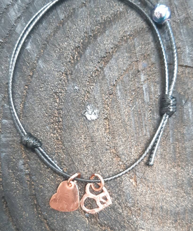 Love and Peace cord bracelet