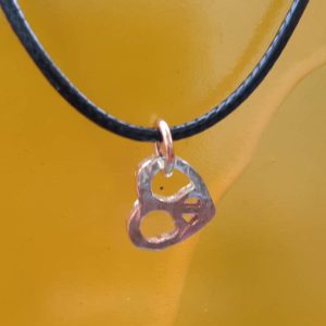 Love and Peace cord bracelet with 1 charm